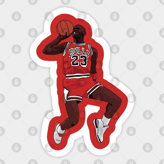 Michael Jordan Chicago Bulls Dunk Sticker by xavierjfong